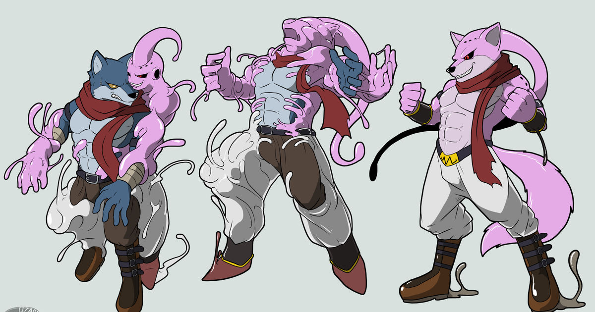 Transformation Transfur Majin Buu 魔人ブウ（ベルガモ吸収） Pixiv 