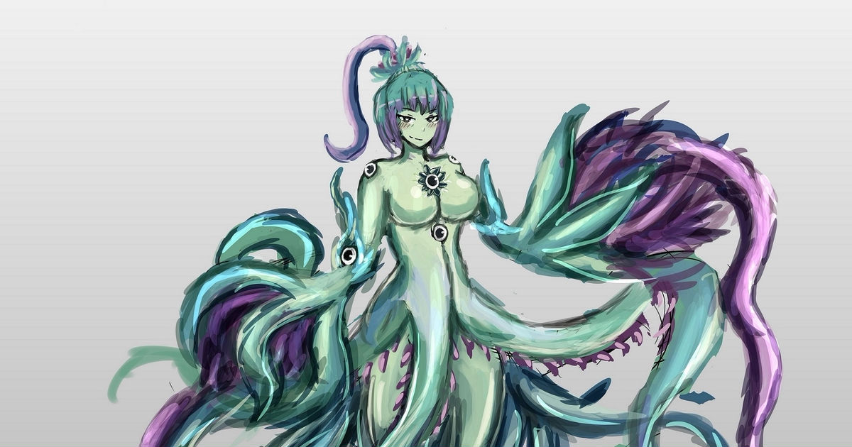 Monster Girl Encyclopedia, monster girl, tentacle / テンタクルさん - pixiv.