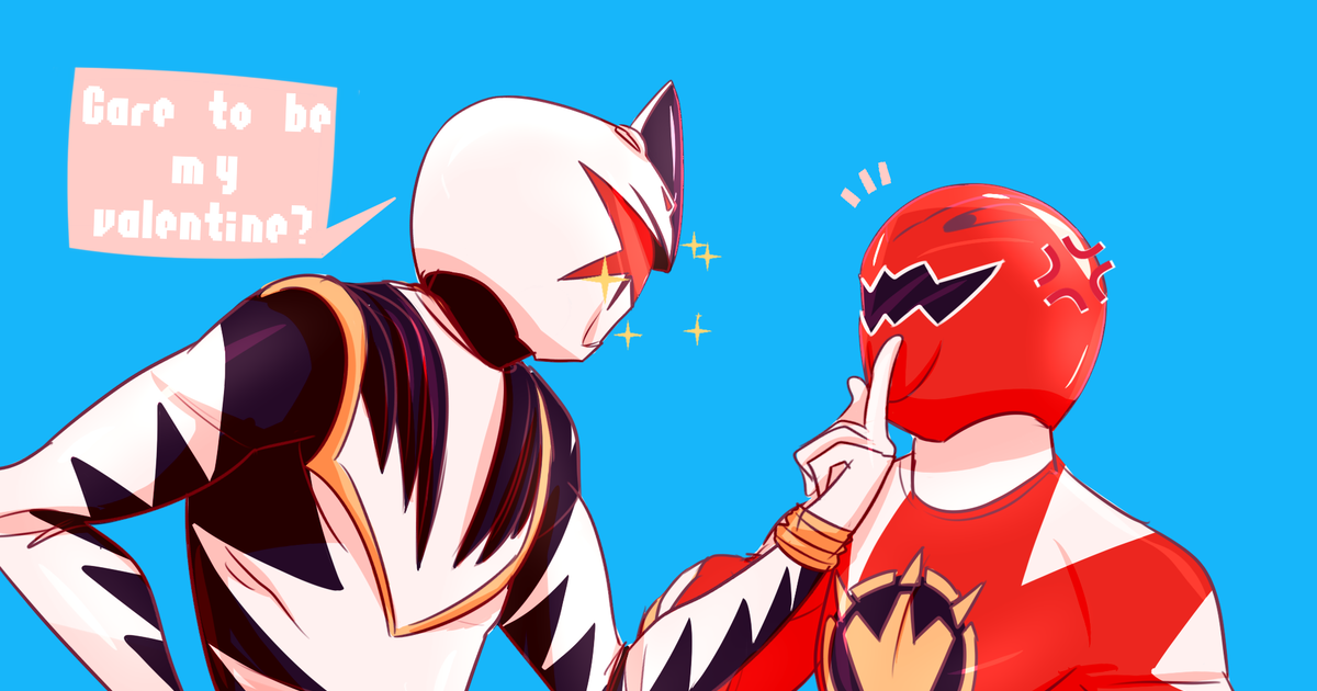 Illustration Gay Power Rangers Happy Valentines Day Pixiv 4666