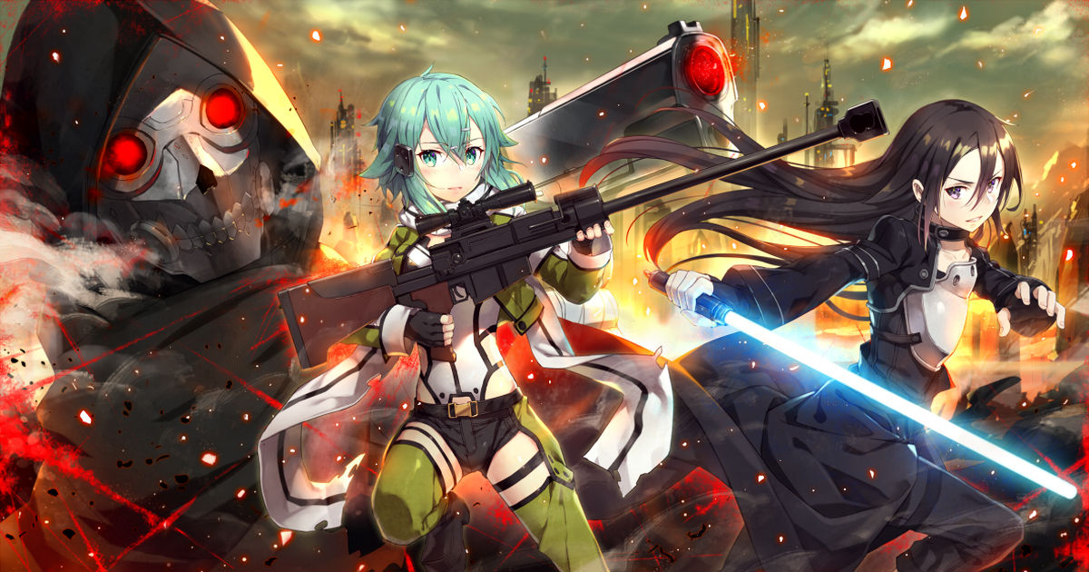 Sword Art Online Sword Art Online GGO SAO Pixiv