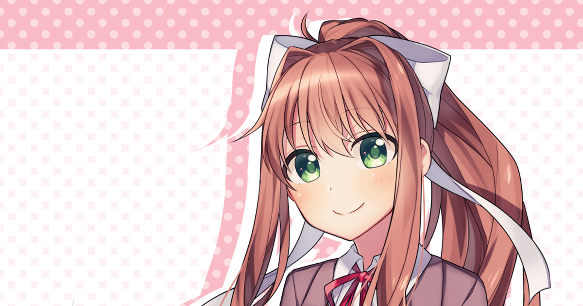 #Monika(DDLC) Drawings, Best Fan Art on pixiv, Japan