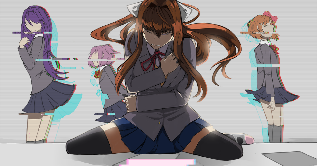 Monika, DDLC, DokiDokiLiteratureClub! / ただモニカだけ - pixiv