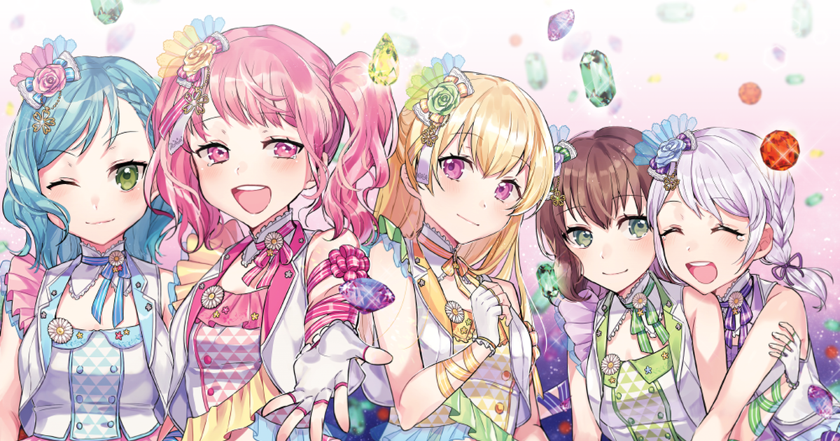 Why we love girls. Бандори Pastel Palette. Пасупаре бандори. Pastel Palettes Bang Dream. Bang Dream Roselia.