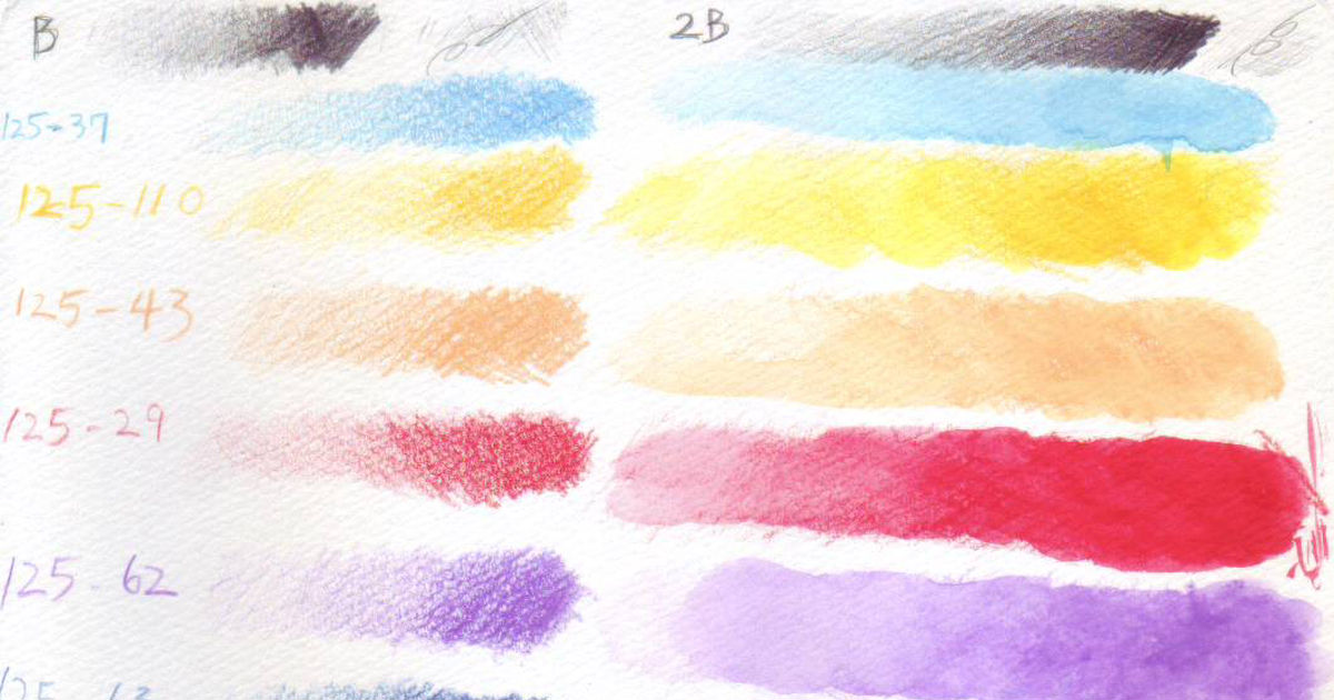 watercolor pencils / ステッドラー水彩色鉛筆色見本 / November 7th, 2009 - pixiv