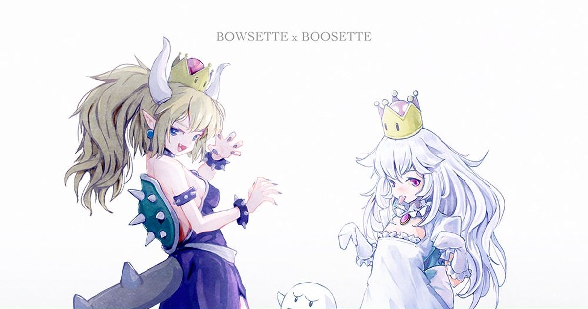 Bowsette Boosette Bowsette Bowsette X Boosette Pixiv