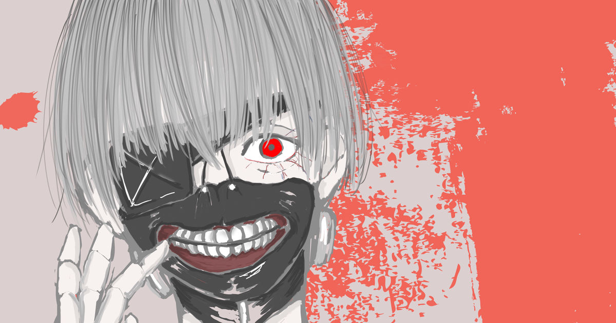 mask, kaneki ken, ghoul / 전부 다 물들여 Red - pixiv