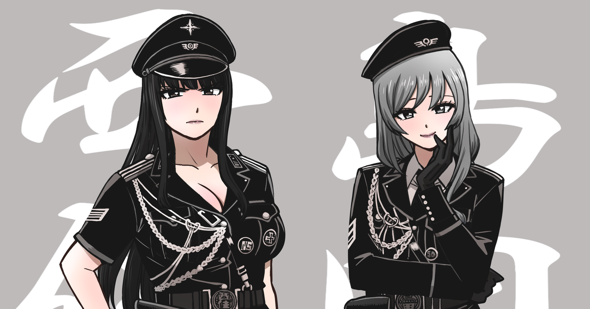 Girls Und Panzer Shiho Nishizumi Chiyo Shimada 家元ズ Pixiv