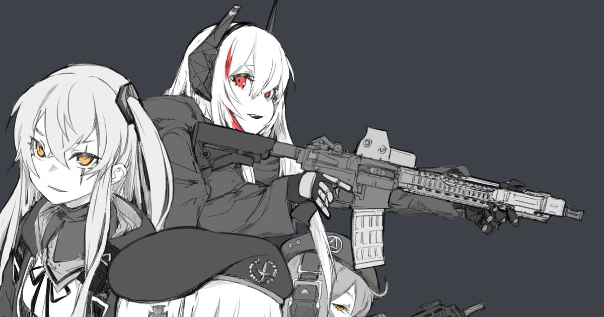 gun, HK416, HK416 (Girls’ Frontline) / GFL FAN ART COLLECTION NO.1（表紙