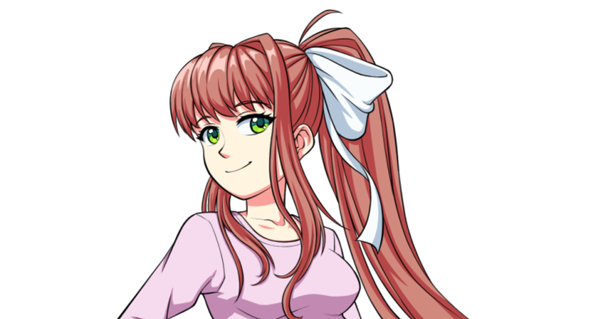 DDLC, DokiDokiLiteratureClub!, Monika / Monika - pixiv