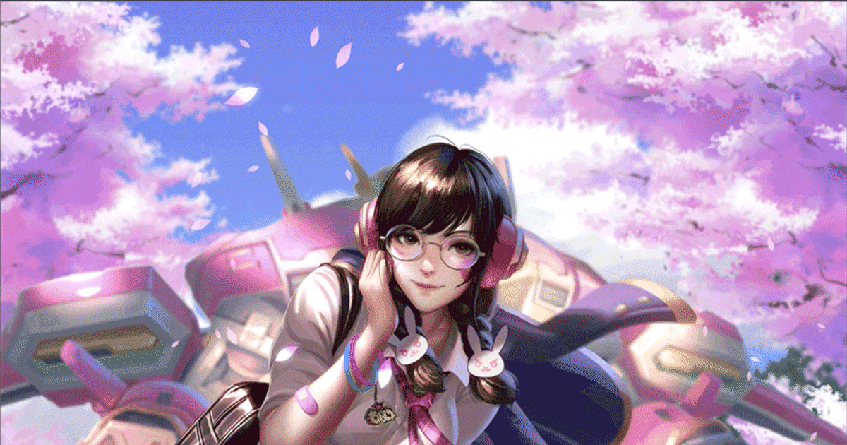 Liang Xing Illustration Blizzard Academy Dva Gif Pixiv