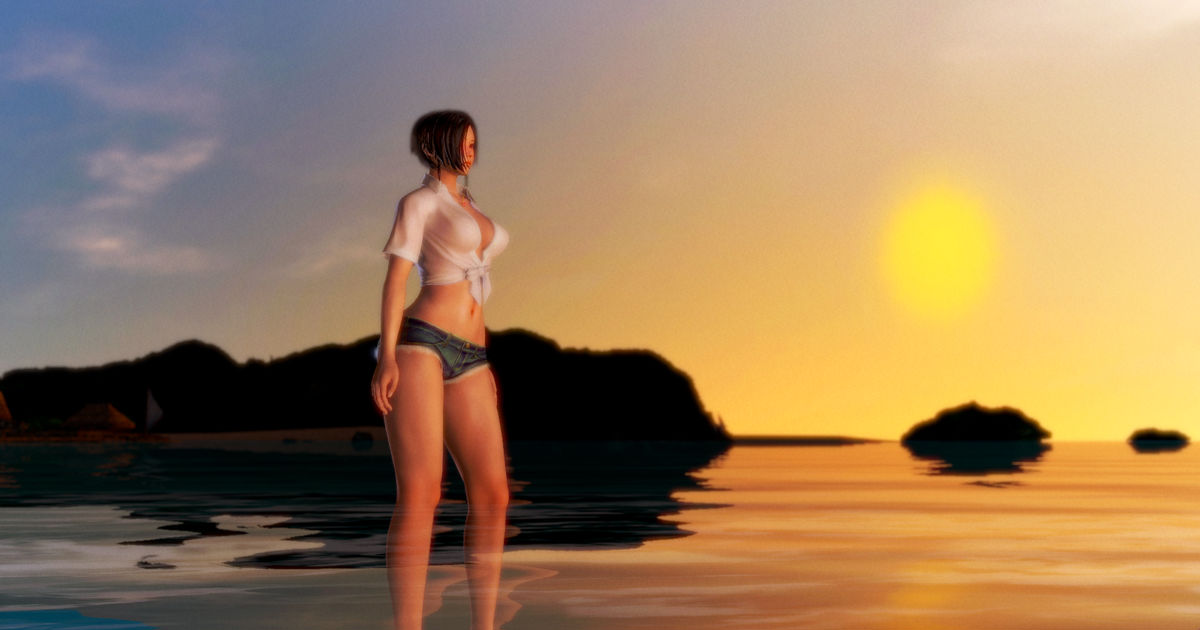 Sexy Beach Premium Resort ILLUSION 3D Computer Graphics