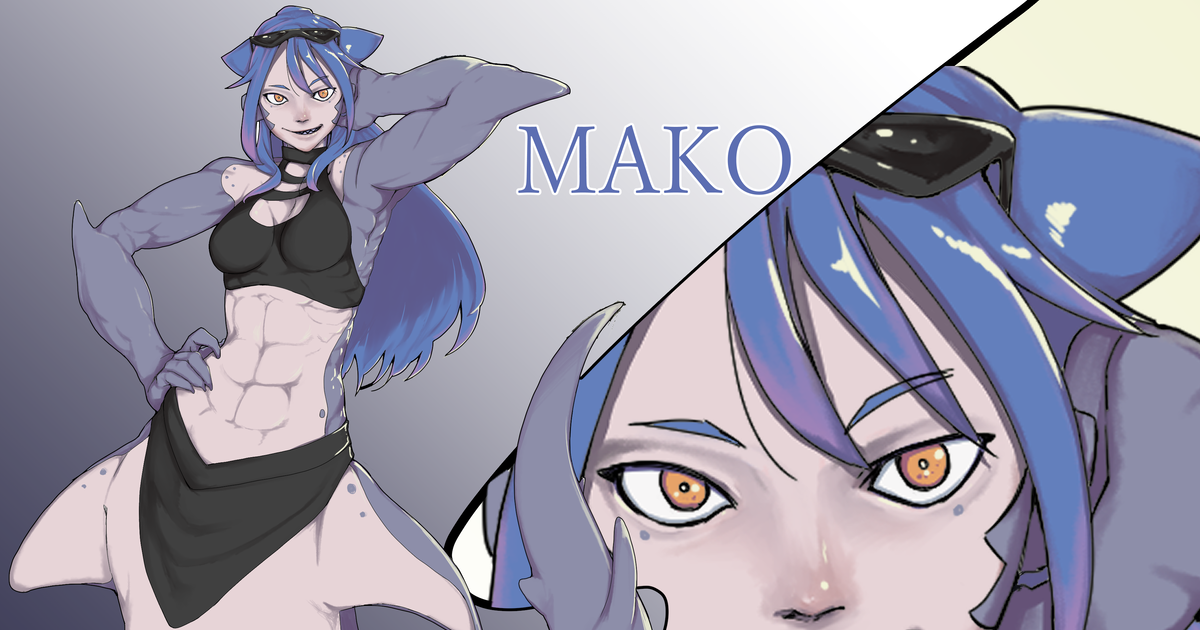 Steam monster girl. Мако Monster girl. Monster girl Island мако. Mako из Monster girl Island. Mako Shark Monster girl Island.