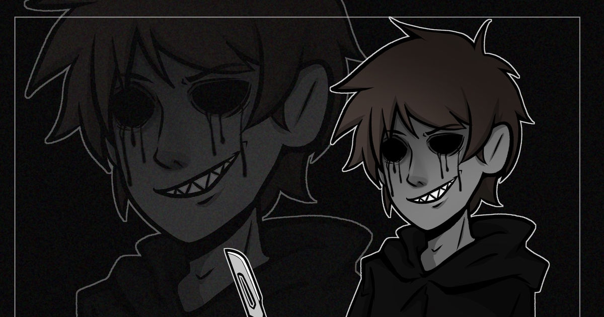 creepypasta, drawing, eyeless_jack / Eyeless Jack - pixiv