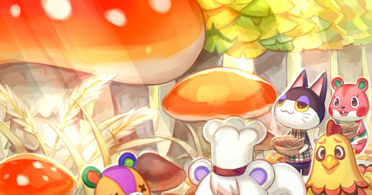 animal crossing, stew, mushroom / きのこの祭典 - pixiv