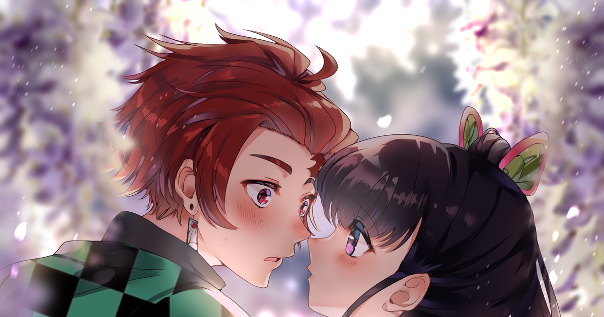 #Fanart I Dedided To Kiss Him 💜 ️ - LaZoomaigaのイラスト - pixiv