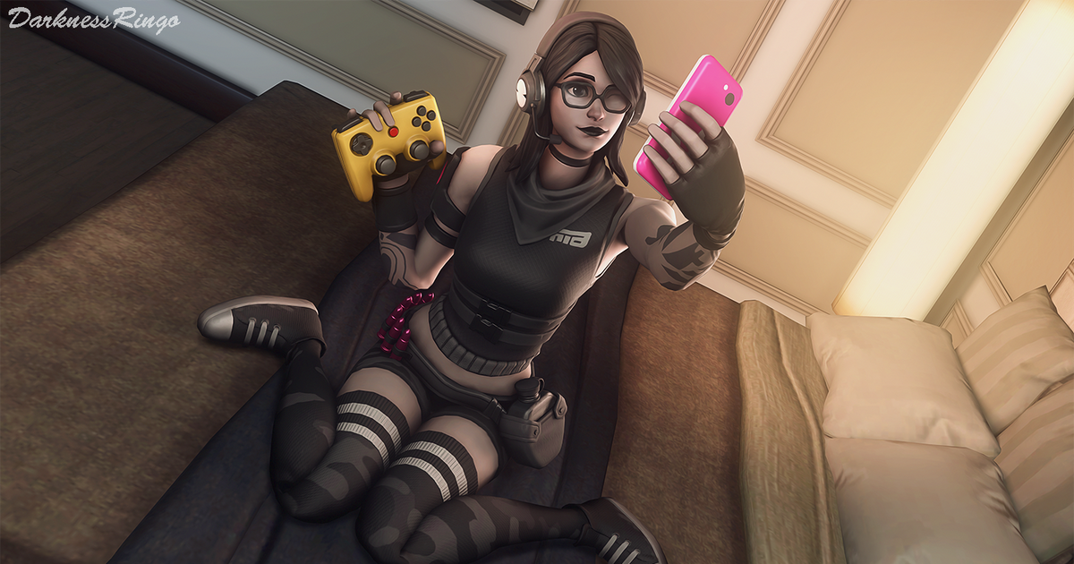 Sourcefilmmaker Sfm Darknessringo Fortnite Gamergirls Selfie Pixiv 7583