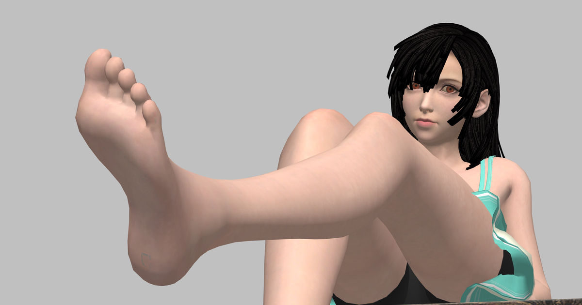 3D Tifa Lockhart Sandals Tifa Feet Pixiv