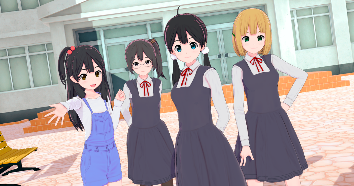 Koikatsu Character Release Koikatsu Tamako Market 【コイカツcc配布】うさぎ山商店街編【mod版】 Pixiv