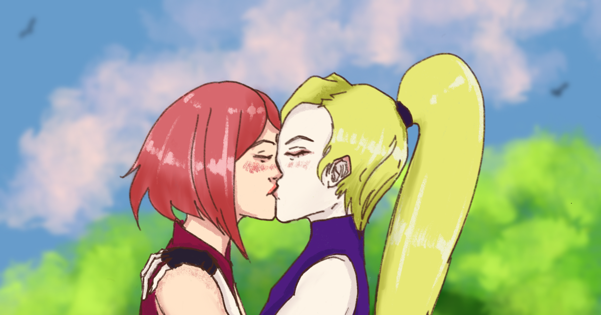 fanart, NARUTO, sakura / Kiss - pixiv