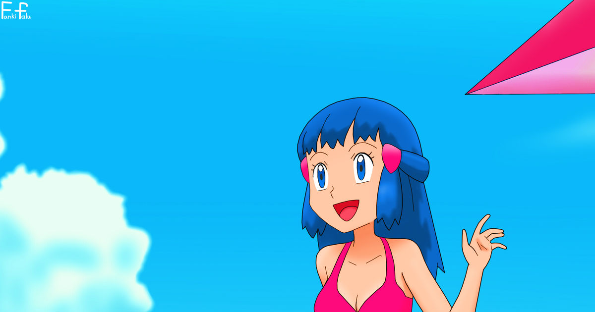 Girl Human Characters In Pokémon Bikini ヒカリ Hikari Swimsuit Pixiv 3885