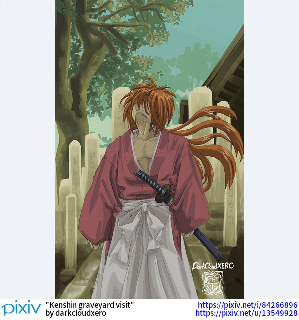 Kenshin graveyard visit
