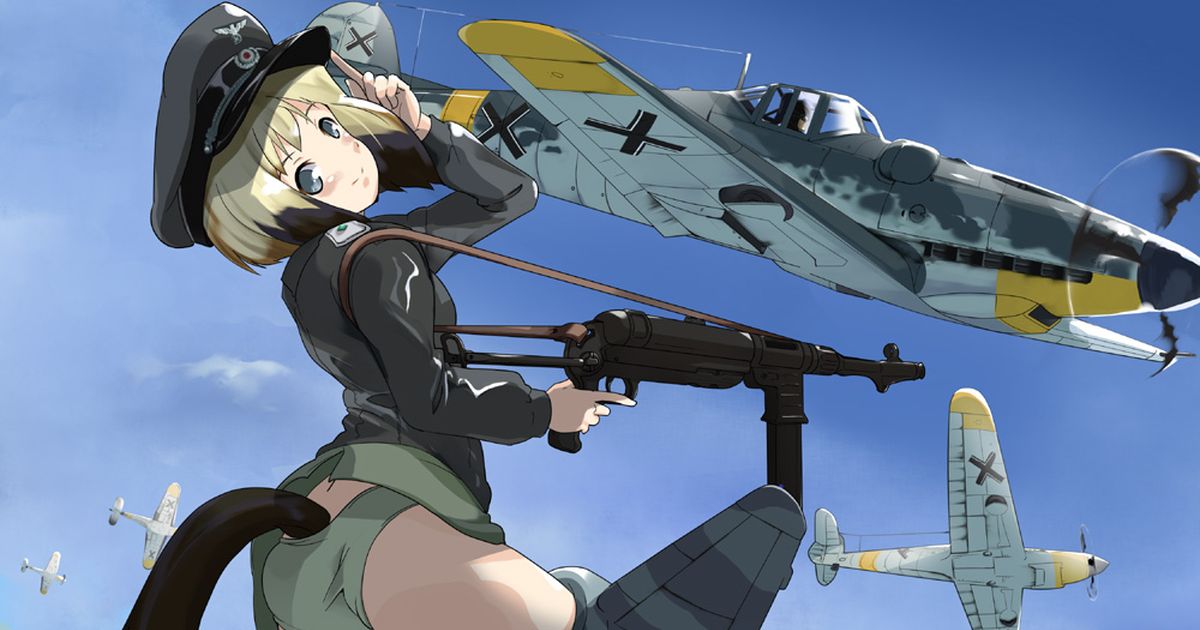 Luftwaffe march. Strike Witches Хартман. Strike Witches самолёты.