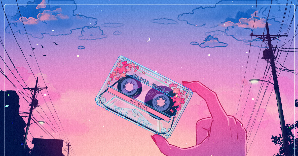 original, cassette tape, nostalgic / cassette tape 夕暮れVer. - pixiv