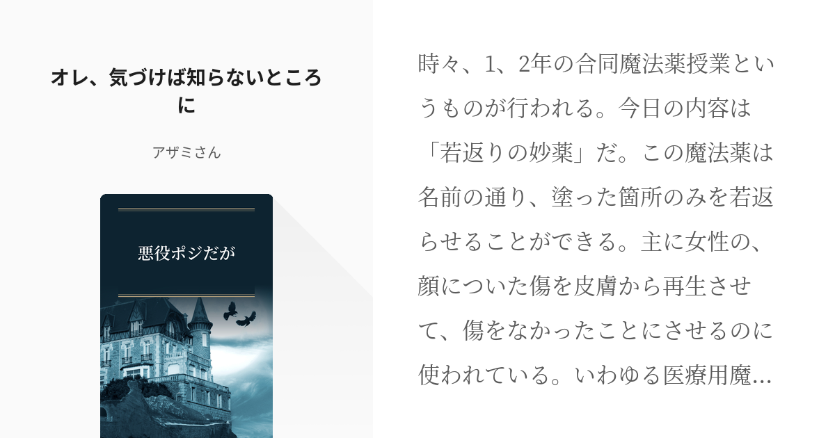 29 オレ 気づけば知らないところに 悪役ポジだが アザミさんの小説シリーズ Pixiv