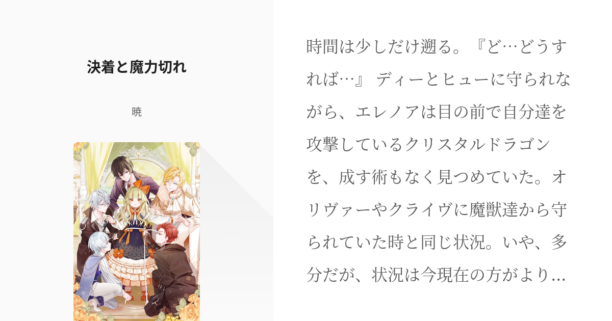 28 決着と魔力切れ この世界の顔面偏差値が高すぎて目が痛い 暁の小説シリーズ Pixiv