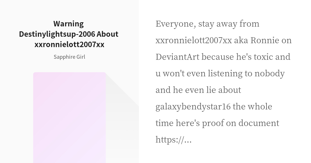 Status by DestinyLightsUP-2006 on DeviantArt