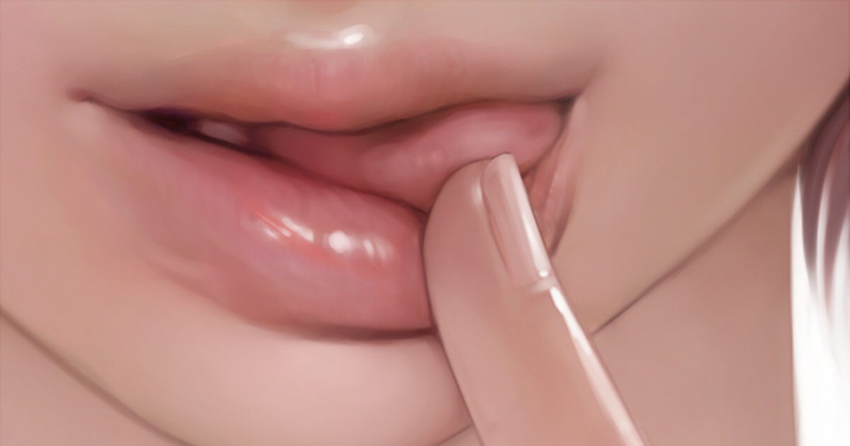 魅惑の艶めき♡唇が魅力のイラスト特集