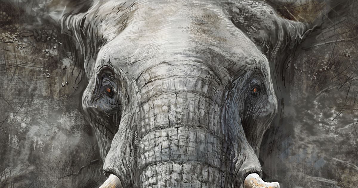 地上最大の動物。象を描いたイラスト特集