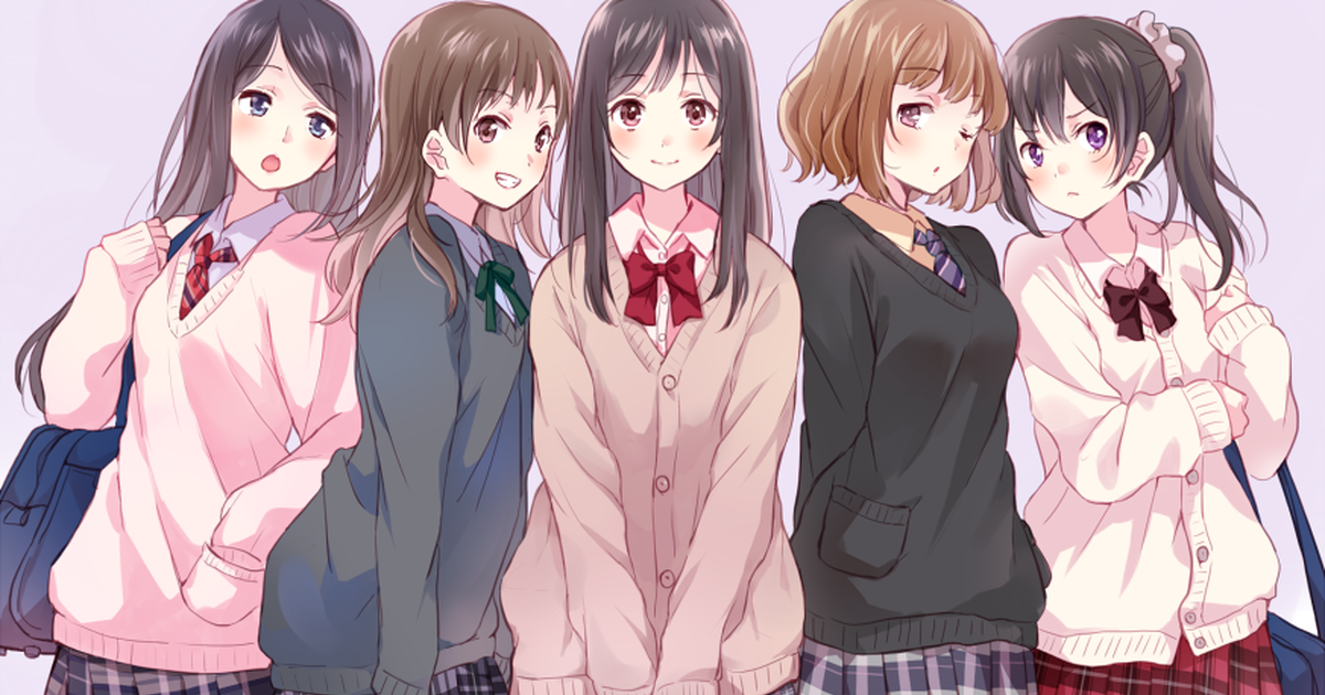 School Uniforms + Cardigans for the Turn of Seasons♪