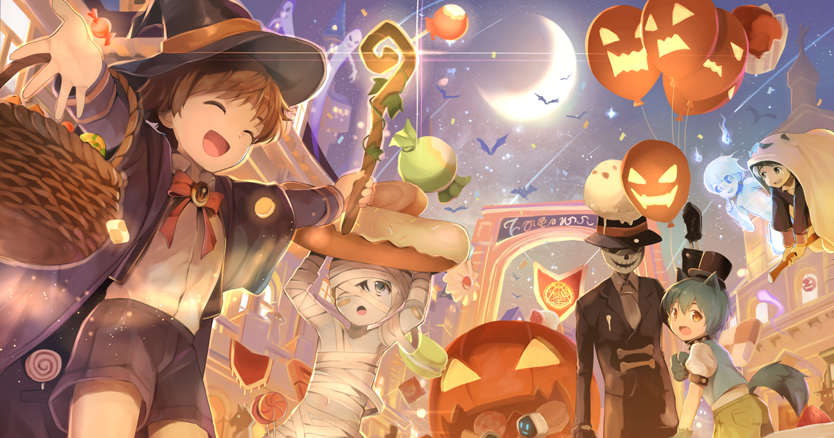 Halloween, Fancy Costumes and Pumpkins♪