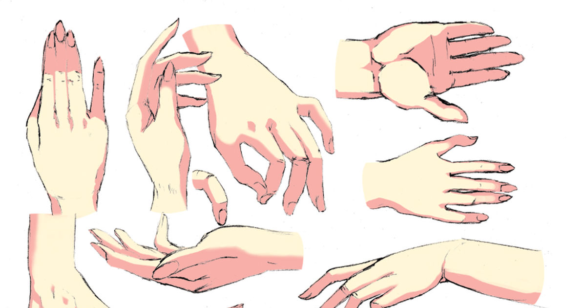 15 Hand Poses Sheets - Resources For Your Drawings!