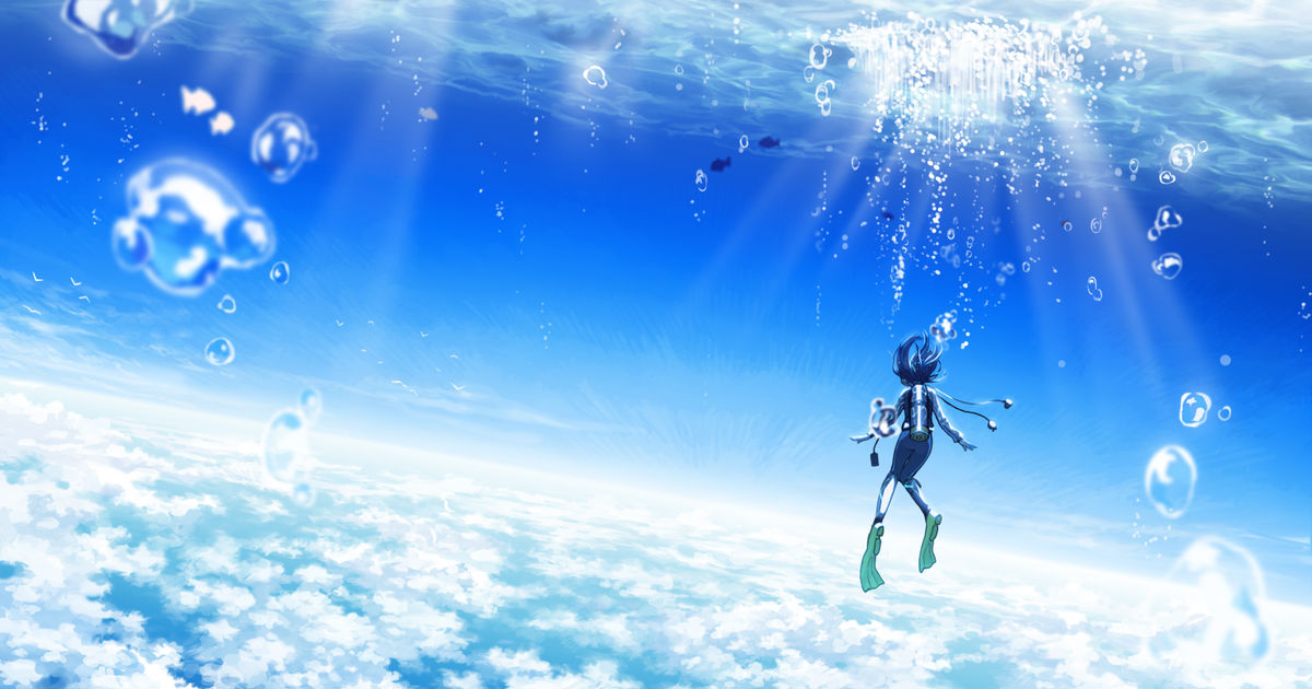 Swimming in the vast sky! A sea of clouds!