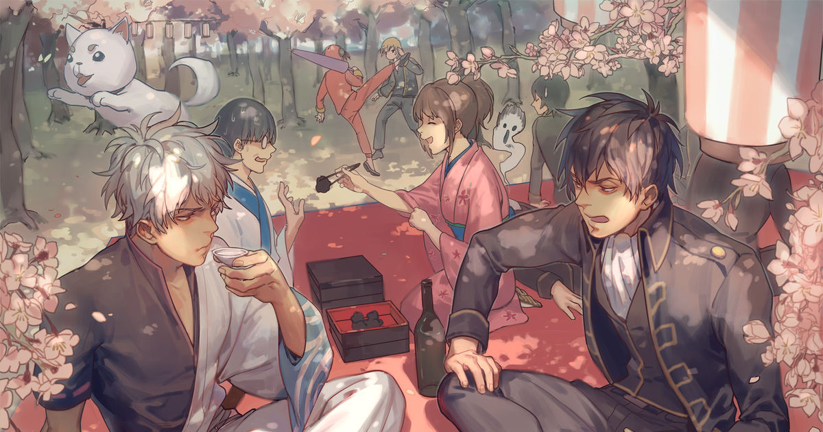 日本男児に捧ぐ花。桜と男の子のイラスト特集