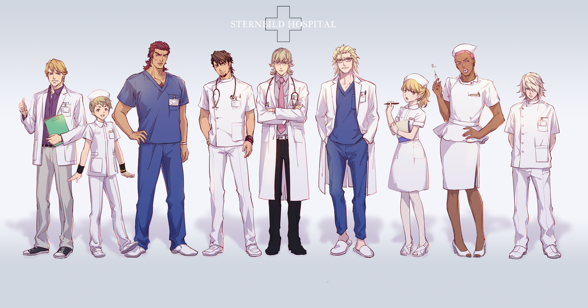 Drawings of Doctors - I want you to examine my heart♡