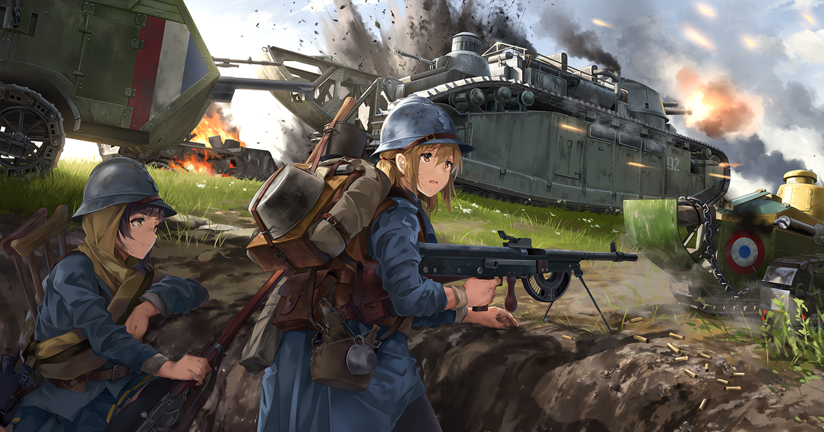 Tank Drawings - Rush through the battlefield! 