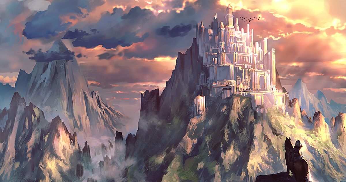 Drawings of Western-style Castles - Your splendor touches the sky. 