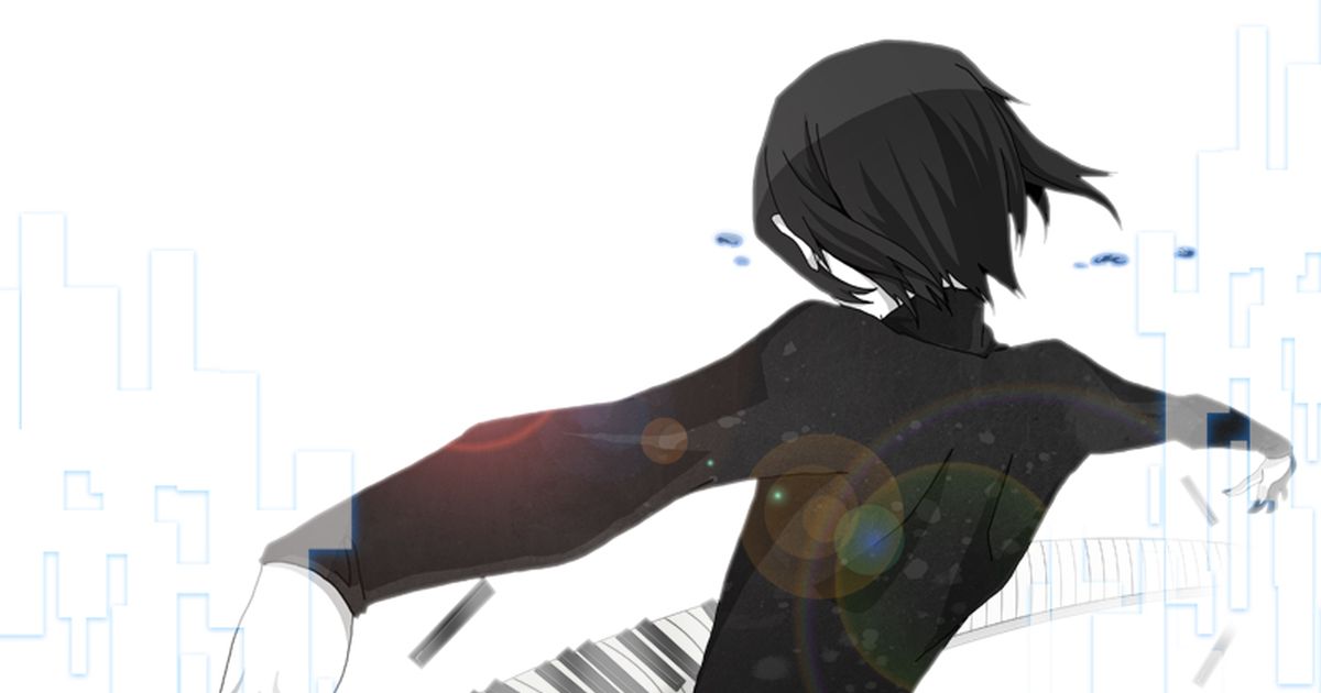 Pianist Drawings - A melody dedicated to you. 