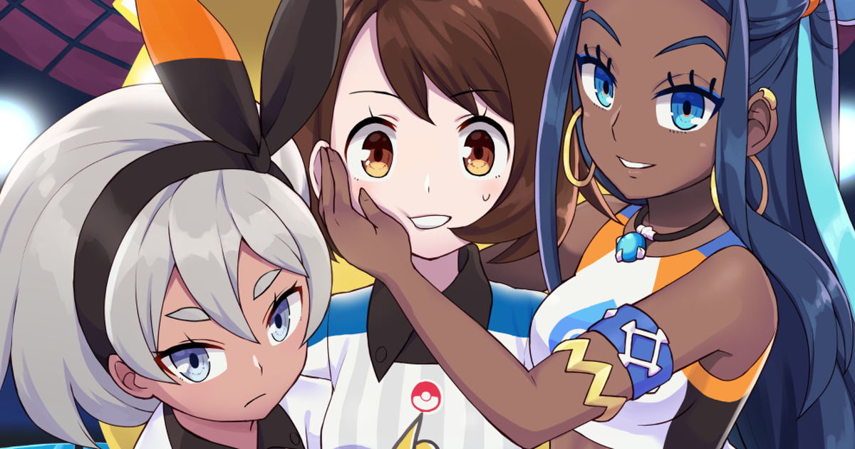 Pokemon Sword and Shield, characters' fan art collection - Trainers and Rivals Want Their Share Too!