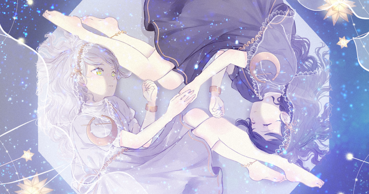 Drawings of Starry Sky Combination - Wearing the Sparkles of the Universe.