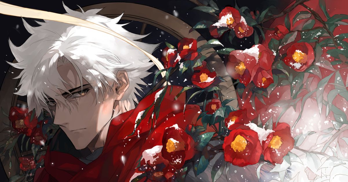 凛として咲く赤。椿の花を描いたイラスト特集