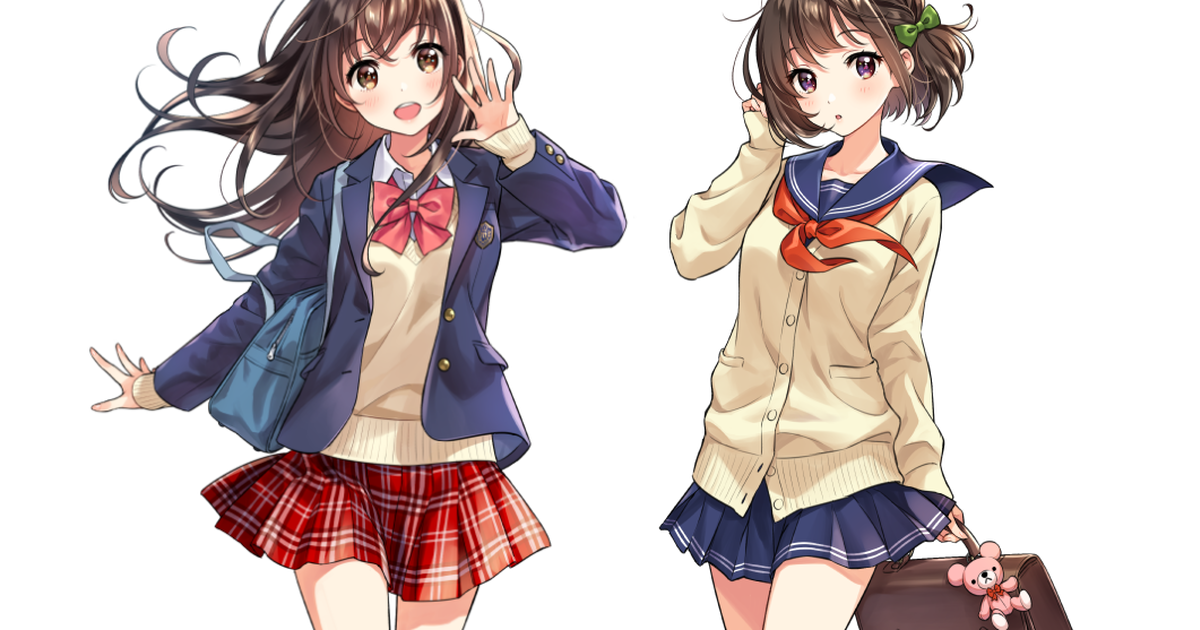 Drawings of Sailor Uniforms vs Western Styles - Which Do You Prefer? ♡
