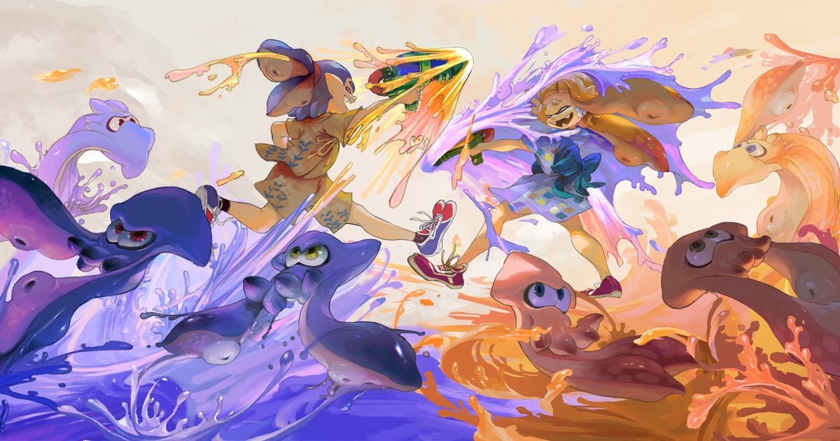 Fan Art of Characters From the Splatoon Series - The Splat Pack is Back!