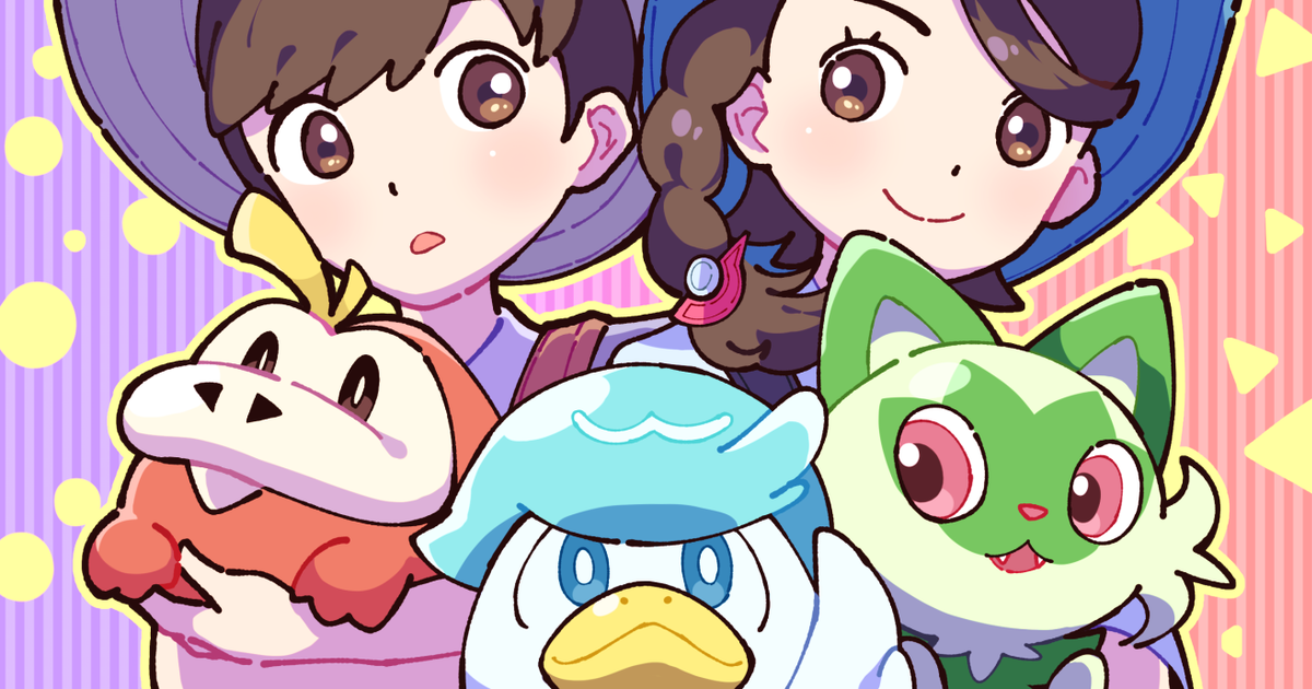 Fan Art of Characters from Pokémon Scarlet and Violet - The Journey to Catch ‘Em All Continues