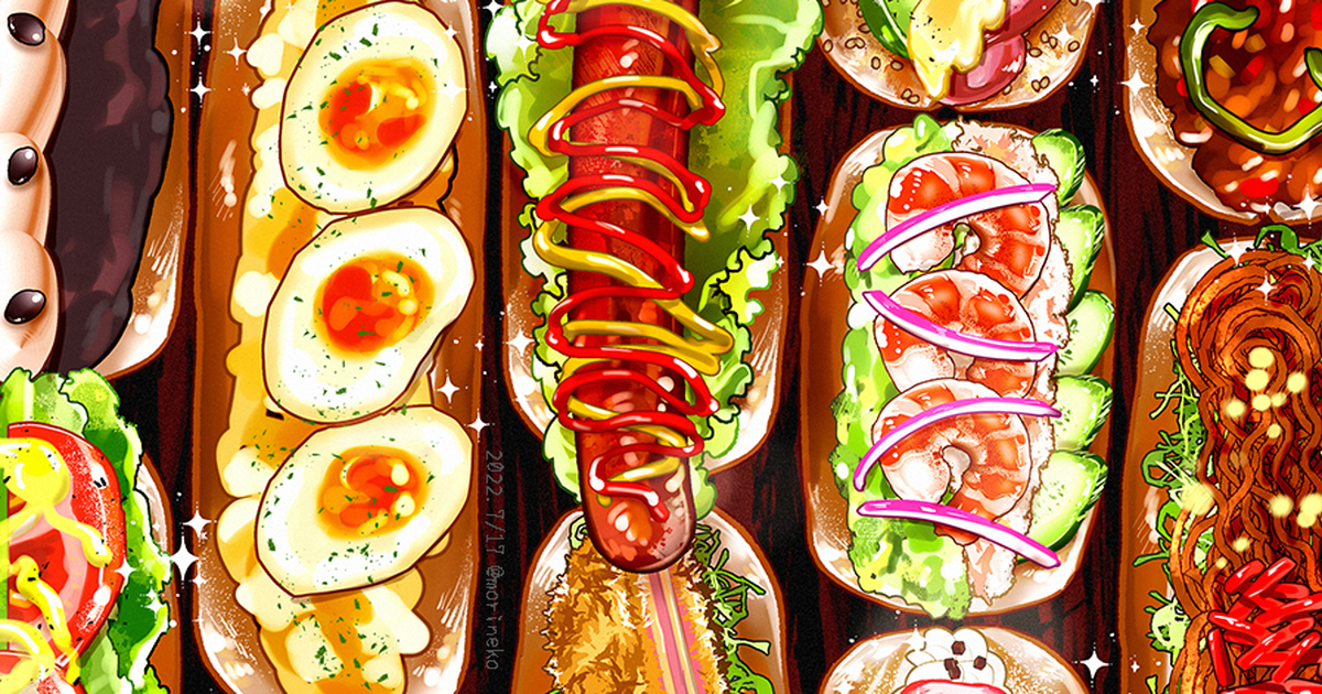 食欲が止まらない！「#pixiv食堂」のイラスト特集