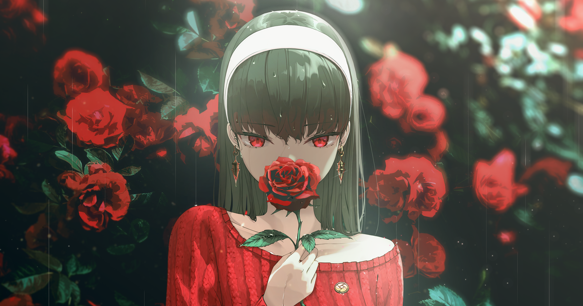 重なる花弁。薔薇を描いたイラスト特集