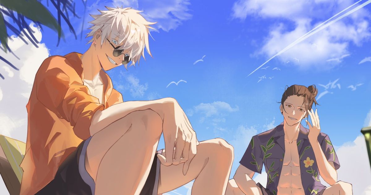 Drawings Featuring Boys and Blue Skies - Under a Wide Expanse of Blue